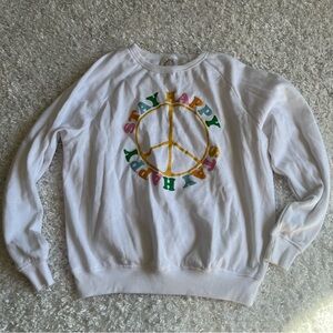 stay happy graphic sweatshirt